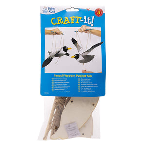Seagull Wooden Puppet Kits (Pk3)