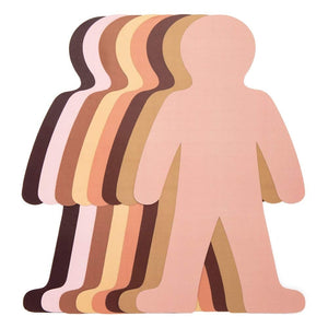 Skin Tone People Cut-Outs (Pack of 56)