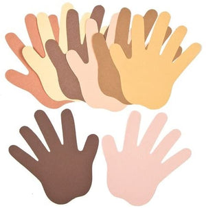Skin Tone Hand Cut-Outs (Pack of 56)