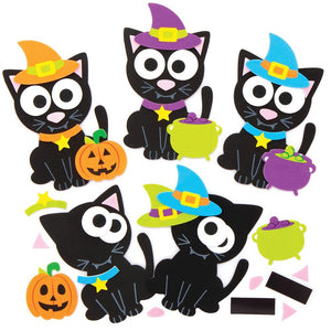 Witches Cat Mix & Match Magnet Kits (Pack of 8)