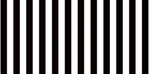 Fadeless-Classic Stripe-Black&White 3.6m