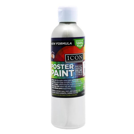 Icon 300ml Silver Metallic Poster Paint