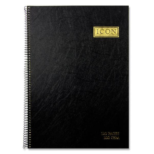 Icon A4 120gsm Hard Cover Notebook
