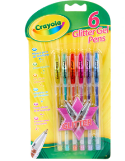 Crayola Glitter 6 Glitter Gel Pens