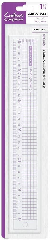 CC - Metal Edge Acrylic Ruler (30cm)