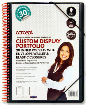 Concept A4 30 Pocket Spiral Display B