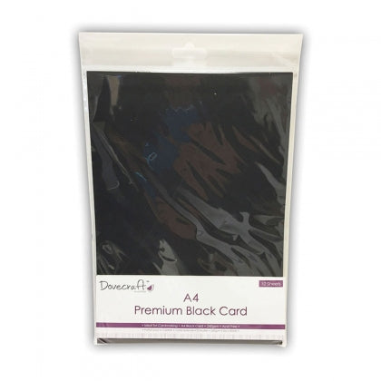 DOVECRAFT A4 BLACK CARD 240GM X 10