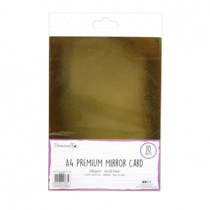 DC A4 Mirror Card - Gold