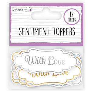 DC Die Cut Toppers - With Love