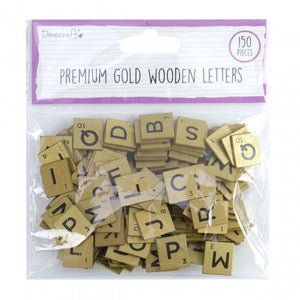 DC Wooden Letters - Gold