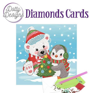 Dotty Designs Diamonds Cards - Christmas Bear