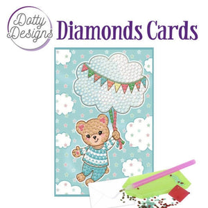 Dotty Designs Diamonds Cards - Blue Baby Bear