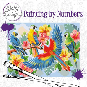 Dotty Design PBN Parrots