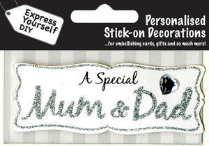 TOPPERS- MUM &amp; DAD (SILVER)