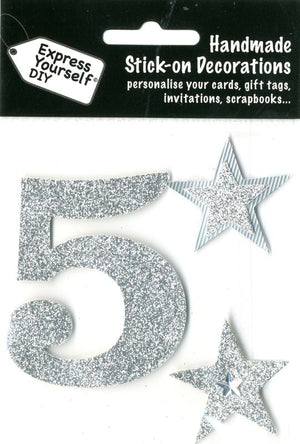 MINI TOPPERS-SILVER NO.5