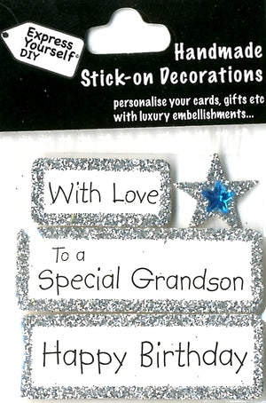 MINI TOPPERS-LOVE TO SPECIAL GRANDSON