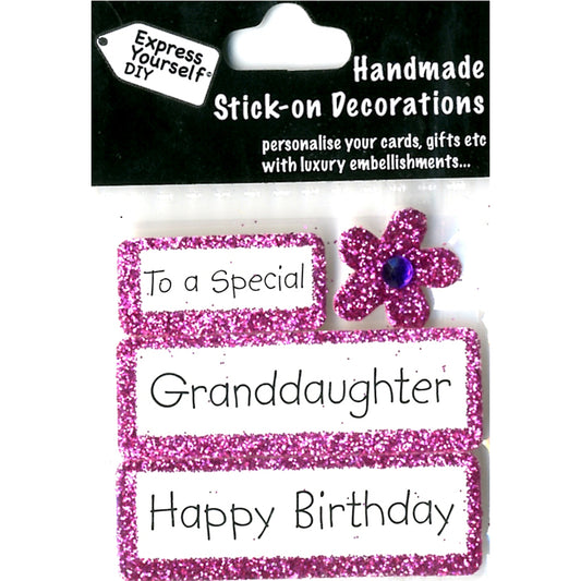 MINI TOPPERS-WITH LOVE TO SPECIAL GRANDDAUGHTER