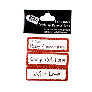 MINI TOPPERS-RUBY ANNIVERSARY