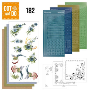 Dot and Do 182 -  Marieke - Blue Flowers