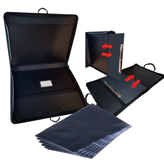 A3 Black portfolio art case combo