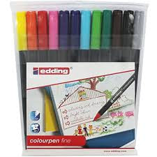 Edding Colourpen Fine - Wallet of 12