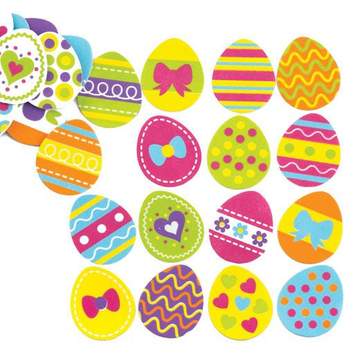 Easter Egg Foam Stickers (Pk.125