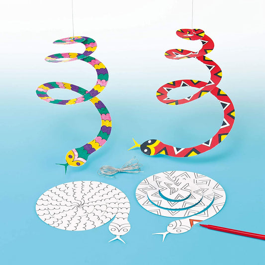 Spiral Snake Mobiles (Pack of 10)