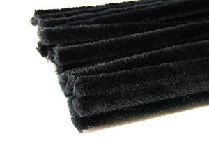 Pipe Cleaners-Black12"(25)