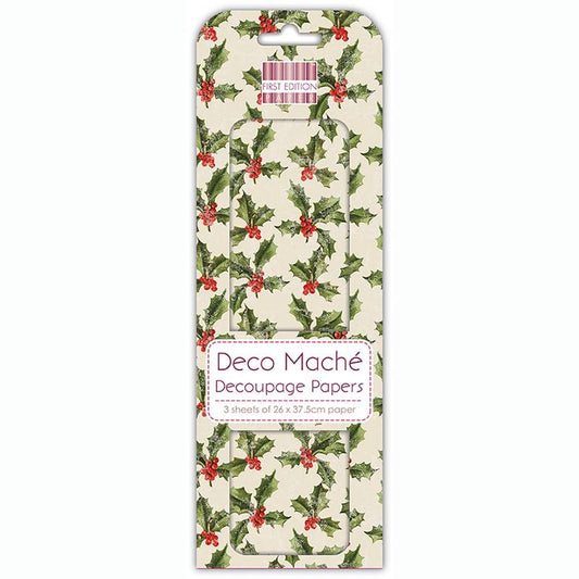 First Edition FSC Deco Mache - Holly