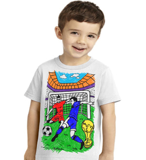 PYO T-Shirt-Football age 5-6