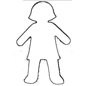 Cut Out Card Shape -Girl