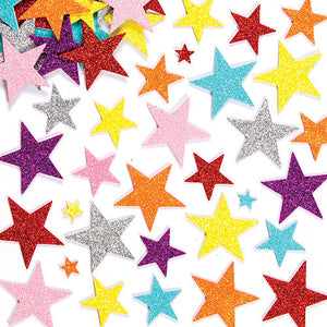 Glitter Star Foam Stickers (Pack of 150)
