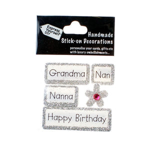 MINI TOPPERS-GRANDMA,GRAN,NANNA