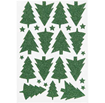 Glitter Stickers, sheet 12x18.5cm, 1 sheet, green