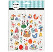 Stickers, sheet 15x16.5cm, approx. 37 pc, 1 sheet