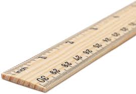 WOODEN RULER 12IN