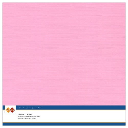 Linnenkarton - 30.5 x 30.5 - Pink