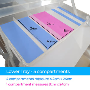 Semi translucent caddy art box