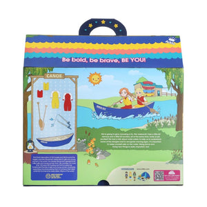 LOTTIE DOLL ACCESSORY- BROWNIE CANOE