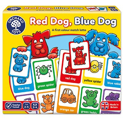 Orchard Toys Red Dog, Blue Dog