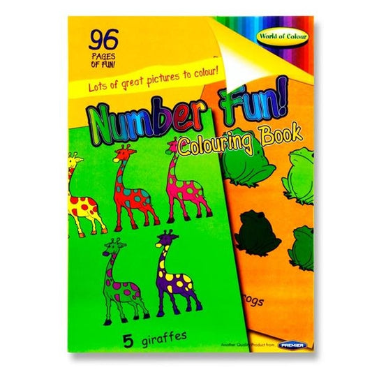 W.O.C.96PG NUMBER FUN COL.BOOK