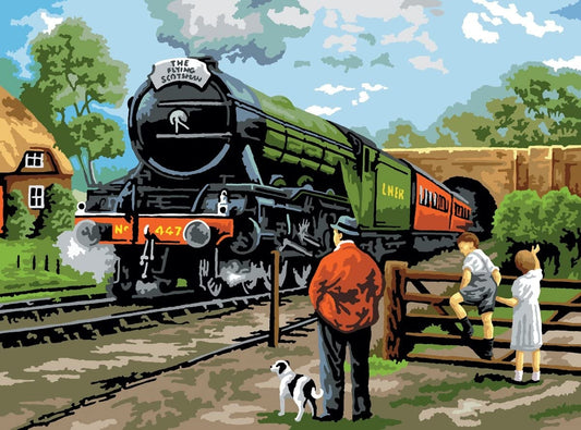 Paint By Numbers Adult Large Steam Train