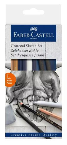 Faber Charcoal 7 Piece Sketch Set