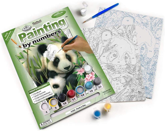 Paint By Numbers Junior Small Panda & Baby