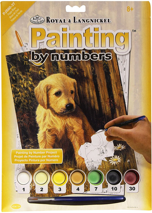Paint By Numbers Junior Small Puppy Blues