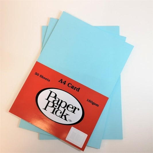 Light Blue A4 Card 50 Sheets