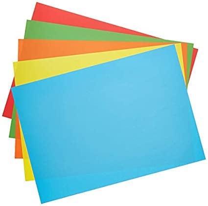 A3 Asstorted Bright Colour Paper 50 Sheets