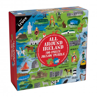All Around Ireland  Map Kids Jigsaw