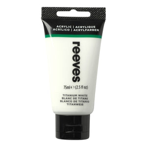 REEVES ACRYLIC 75ML TITANIUM WHITE