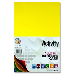 A3 COL.CARD 160GSM  PK.50